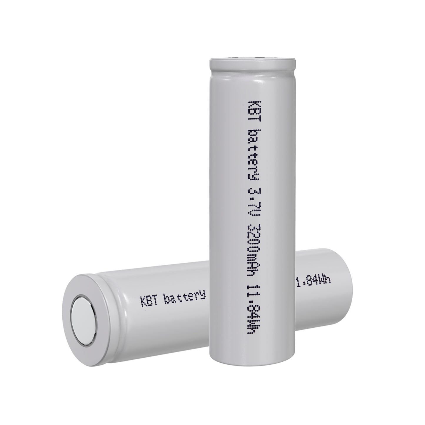 KBT 3.7V 3200mAh 18650 Rechargeable Battery, Flat Top - 2pack