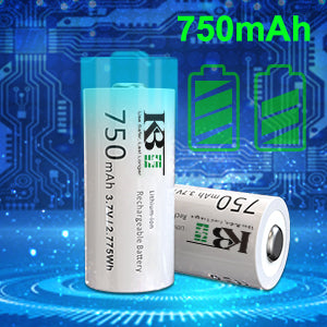 KBT 3.7V 750mAh 16340 Rechargeable Battery ( CR123A Batteries ) for Arlo Camera, Button Top