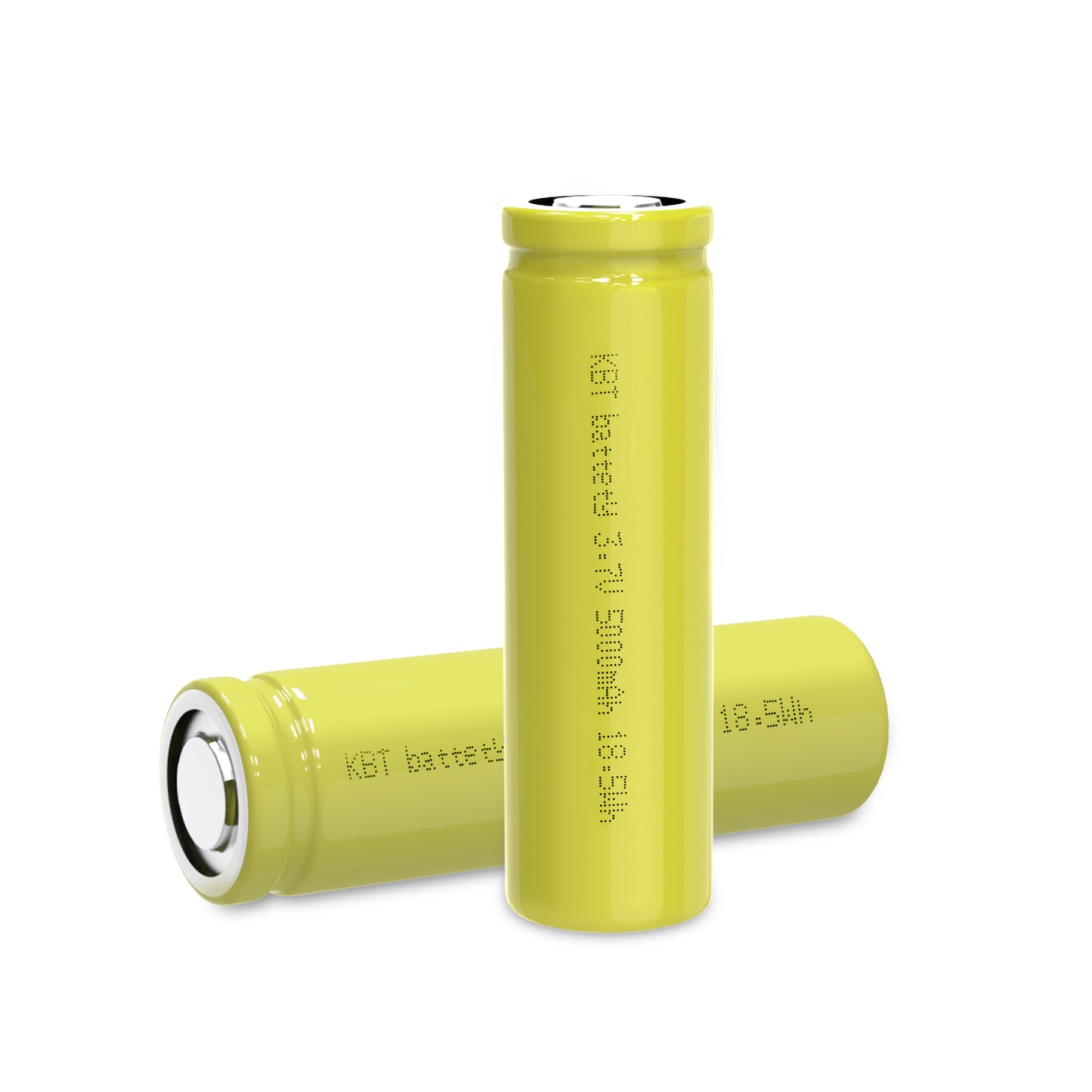 KBT 21700 Rechargeable Battery, 3.7V 5000mAh, Flat Top- 2 Pack