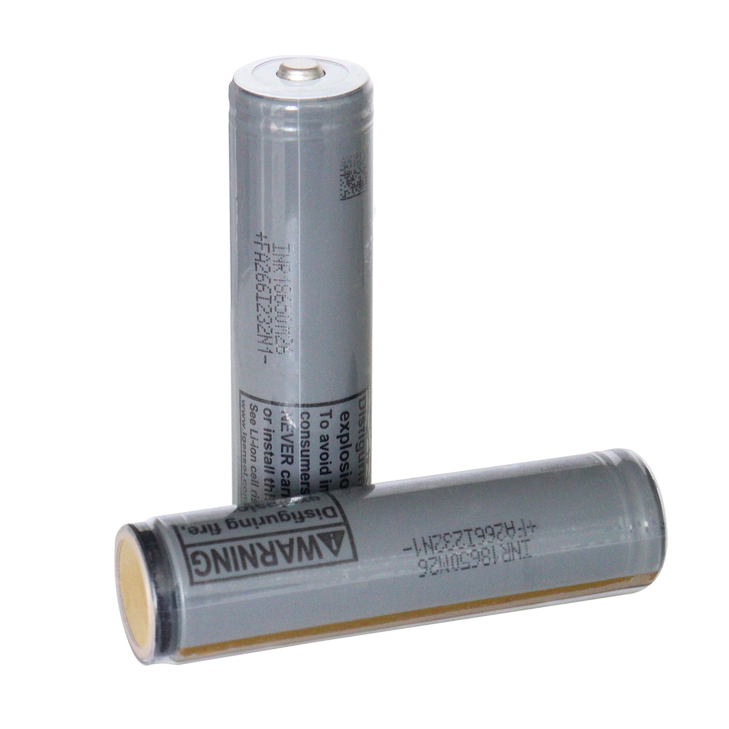3.7V 2600mAh Protected 18650 Rechargeable Battery, Button Top, with Protection PCB, LG Cells- 2pack