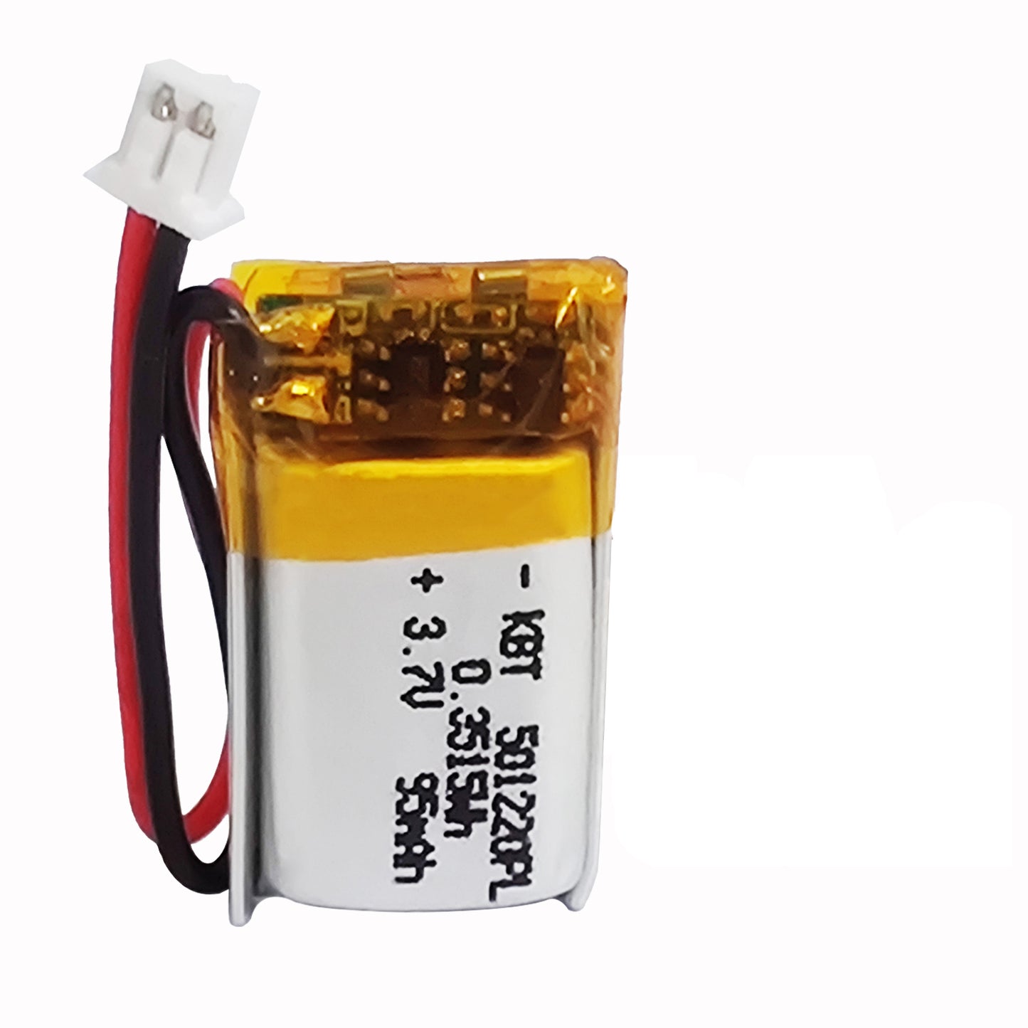 KBT 501220PL 3.7V 95mAh Li-Polymer Rechargeable Battery with 2Pin 1.25 JST Connector