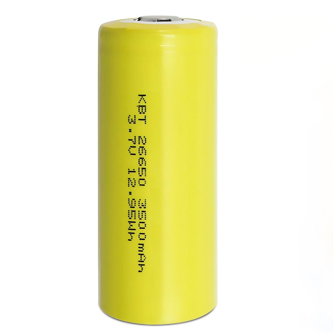 KBT 3.7V 3500mAh 26650 Rechargeable Battery, Flat Top - 1pack