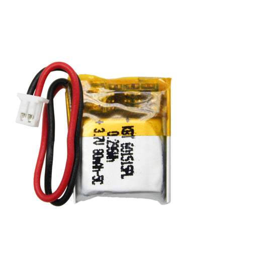 KBT 601515PL 3.7V 80mAh Li-Polymer Rechargeable Battery 5C Rate with 2Pin 1.25 JST Connector