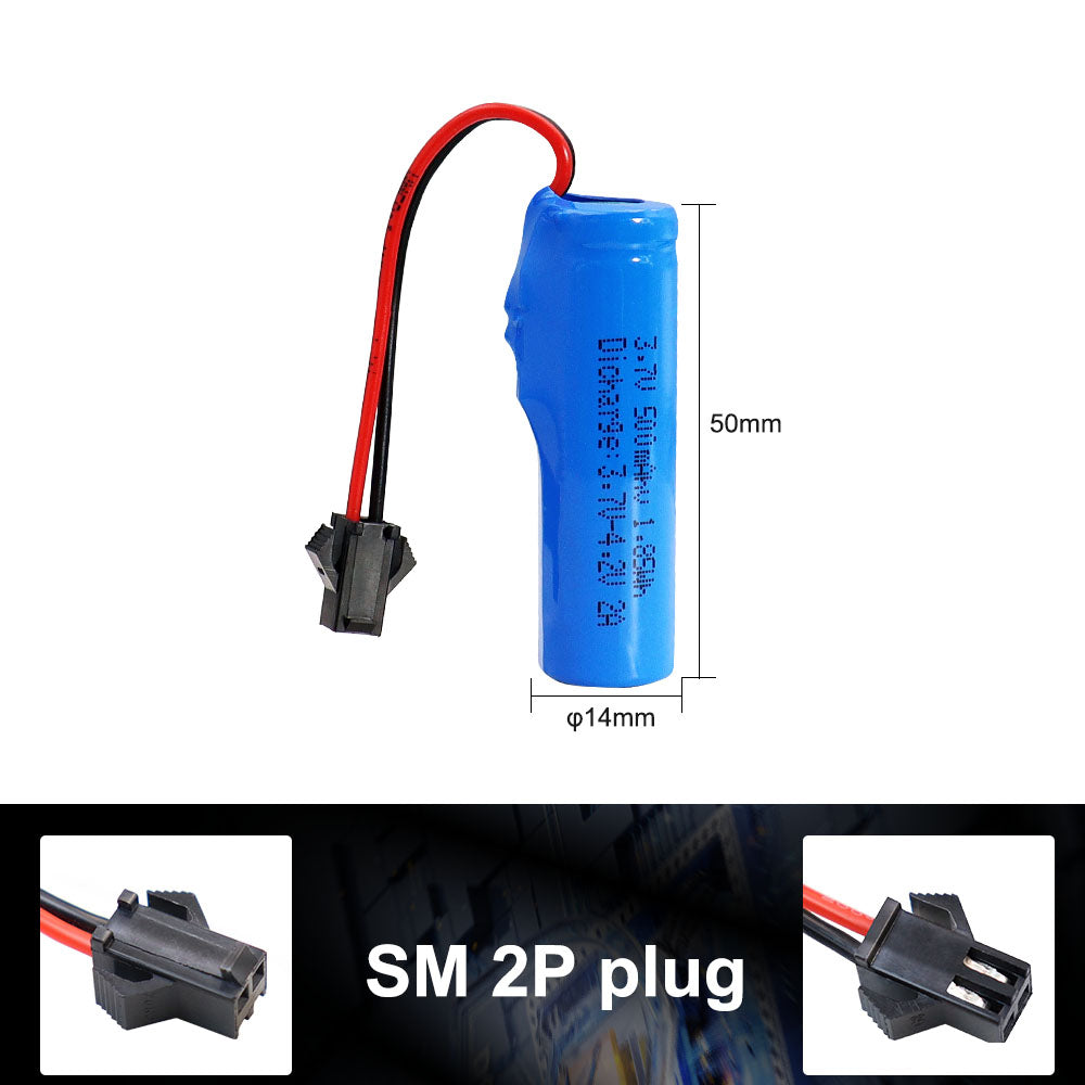 KBT 3.7V 500mAh Li-ion Battery with SM-2P Plug for RC Car Toys