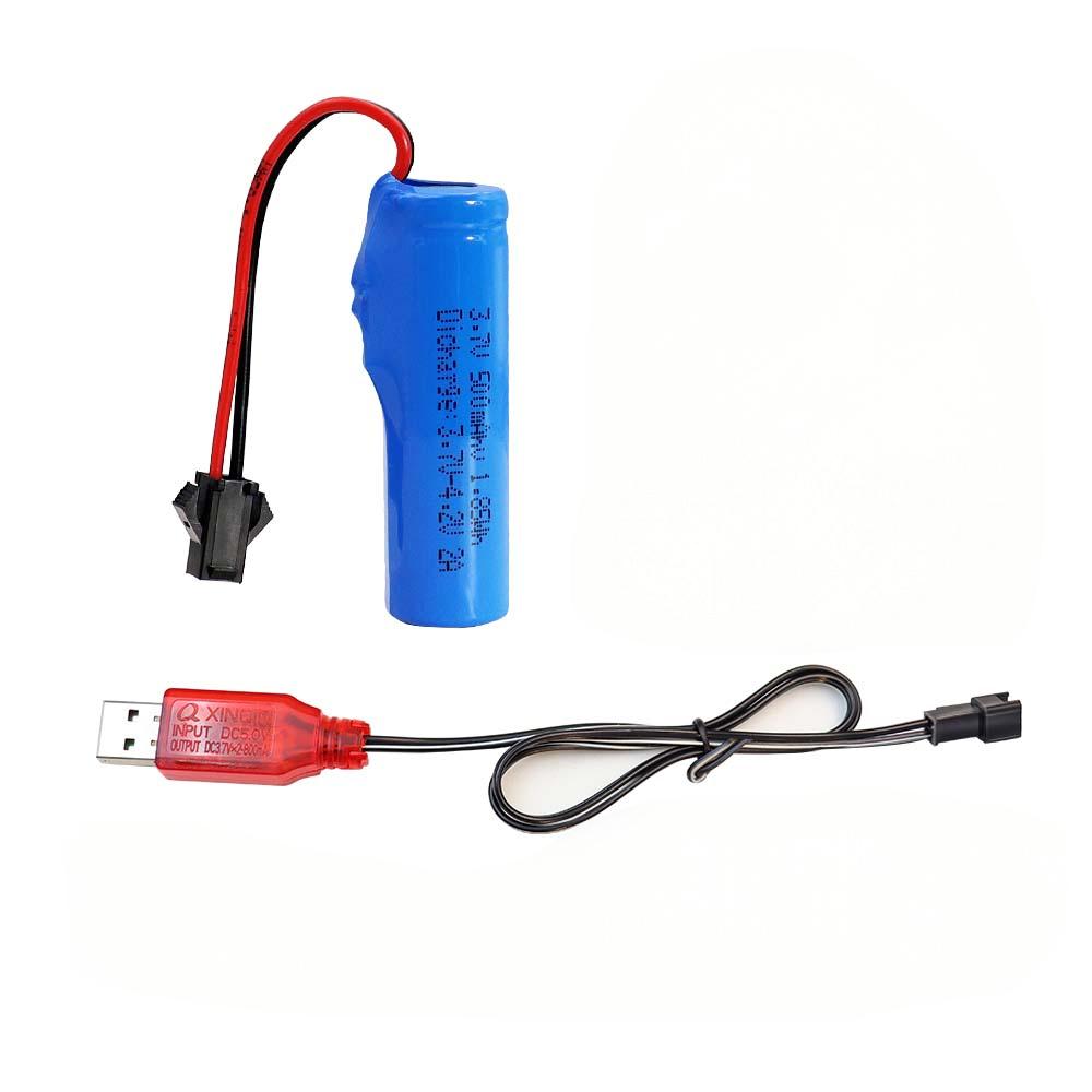KBT 3.7V 500mAh Li-ion Battery with SM-2P Plug for RC Car Toys