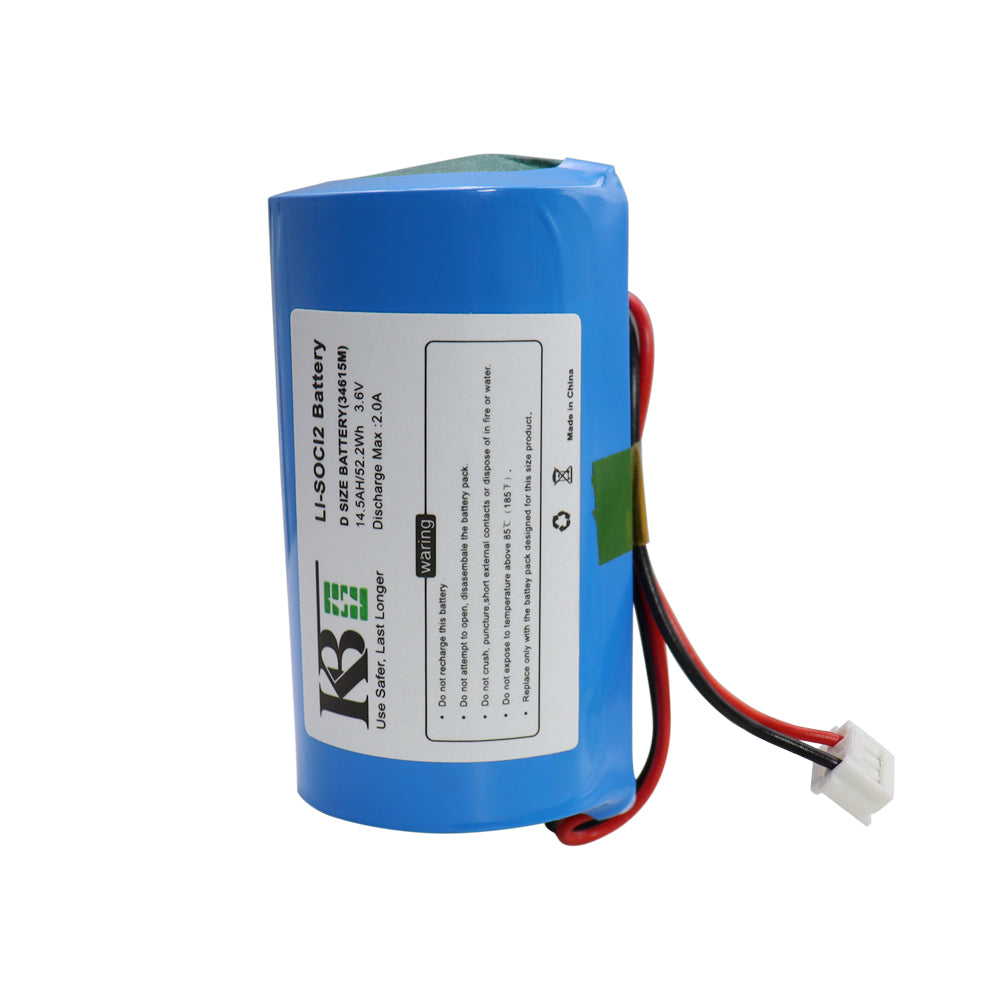 KBT 3.6V 14500mAh ER34615M D-Size Li-SOCL2 High Performance Replacement Battery, ER34615M-T1 Compatible with DSC WT4911 WT4911B WT8911 ALEXOR Wireless Outdoor Siren WT4911BATT ADT