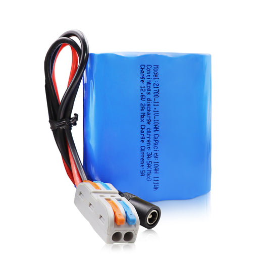 KBT 12V 10000mAh Rechargeable Li-ion Battery, Bare Leads Wire Replacement Battery Pack with 12V Charger Compatible for 12Volt Devices RC Car, Boat, Robot, DIY, LED Light Kit