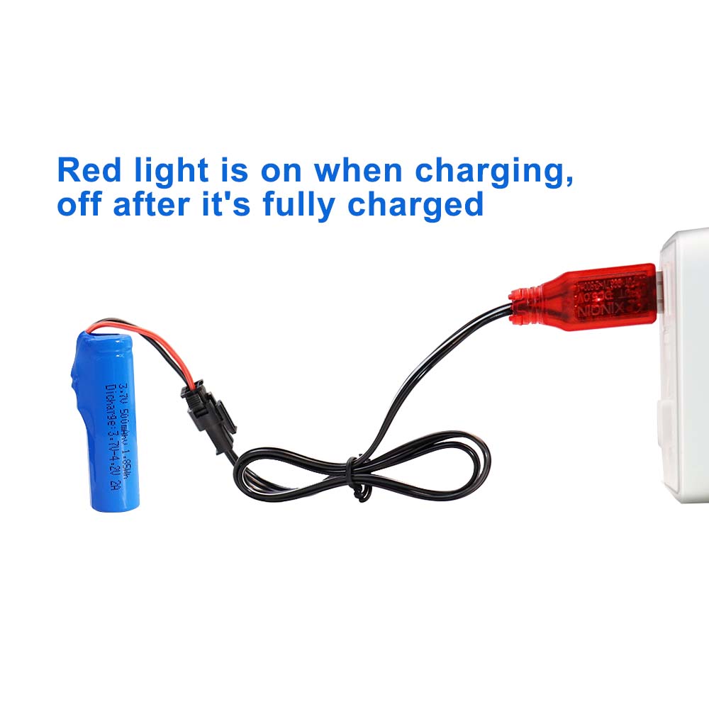 KBT 3.7V 500mAh Li-ion Battery with SM-2P Plug for RC Car Toys