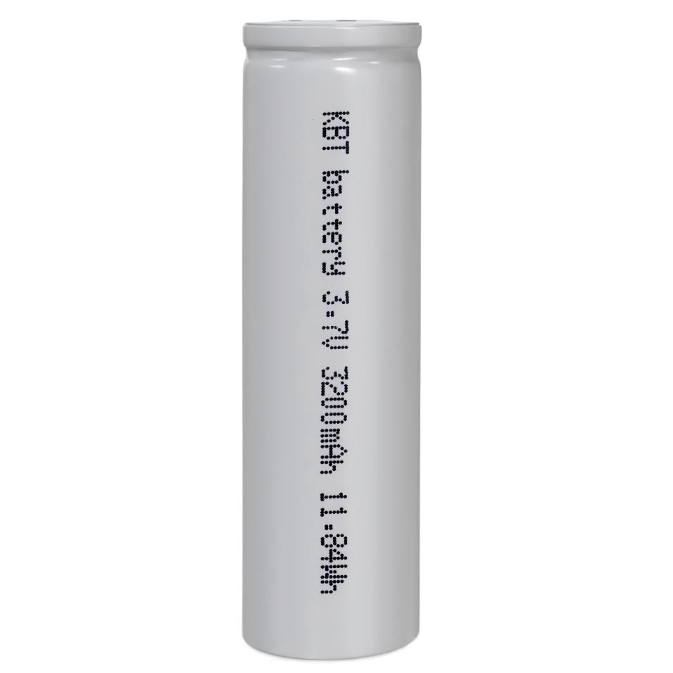 KBT 3.7V 3200mAh 18650 Rechargeable Battery, Flat Top - 1pack