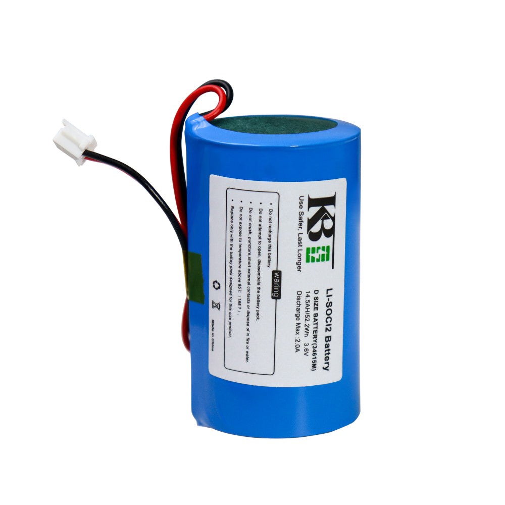 KBT 3.6V 14500mAh ER34615M D-Size Li-SOCL2 High Performance Replacement Battery, ER34615M-T1 Compatible with DSC WT4911 WT4911B WT8911 ALEXOR Wireless Outdoor Siren WT4911BATT ADT