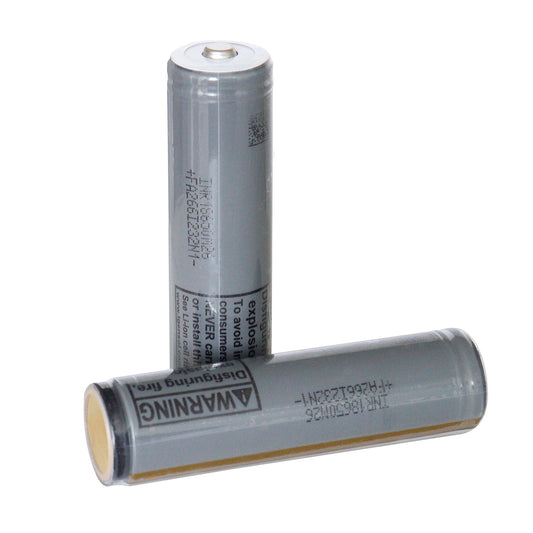 3.7V 2600mAh Protected 18650 Rechargeable Battery, Button Top, with Protection PCB, LG Cells- 2pack
