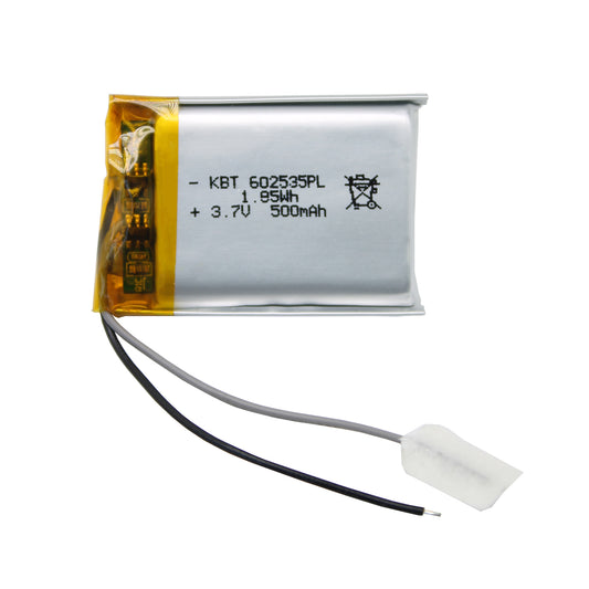 KBT 602535PL 3.7V 500mAh Li-Polymer Rechargeable Battery